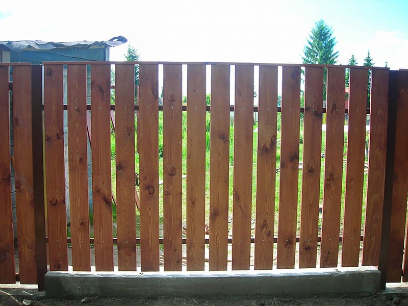 Деревянный забор в Томске